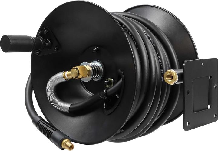 Actual product image Wiltec Compressed air hose reel 15m compressed air hose reel 20bar reel