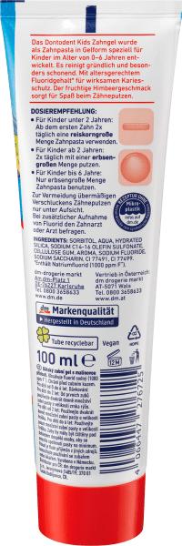 Image du produit dm Dontodent Dentifrice enfants, jusqu'à 6 ans