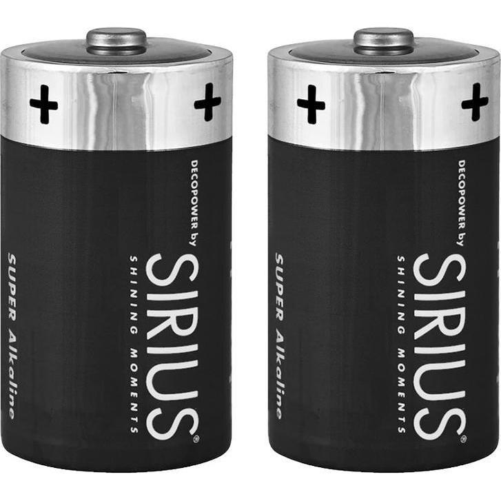Sirius Batterie DecoPower LR14 C, 2 Stück (2 Stk., C), Batterien + Akkus