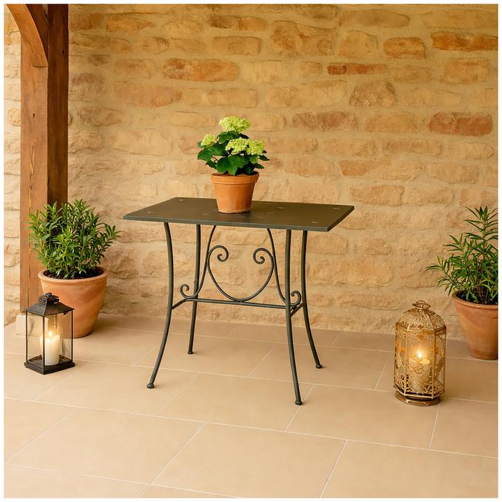 Produktbild HTI-Living Metalltisch Braun Lily (120 x 70 x 75 cm)