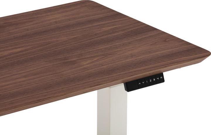 Image du produit Oakywood Pupitre en bois avec réglage de la hauteur - Plaqué - Plaqué noyer / 120x60 / Blanc - Oakywo