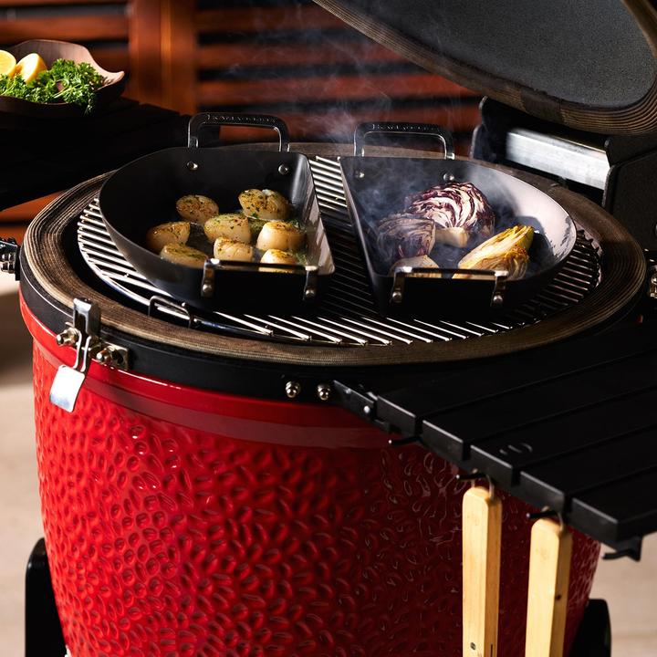 Produktbild Kamado Joe Joe Karbon Steel Half Moon Pan set bak-/braadpan (Bräter + Schmortopf, Carbonstahl)