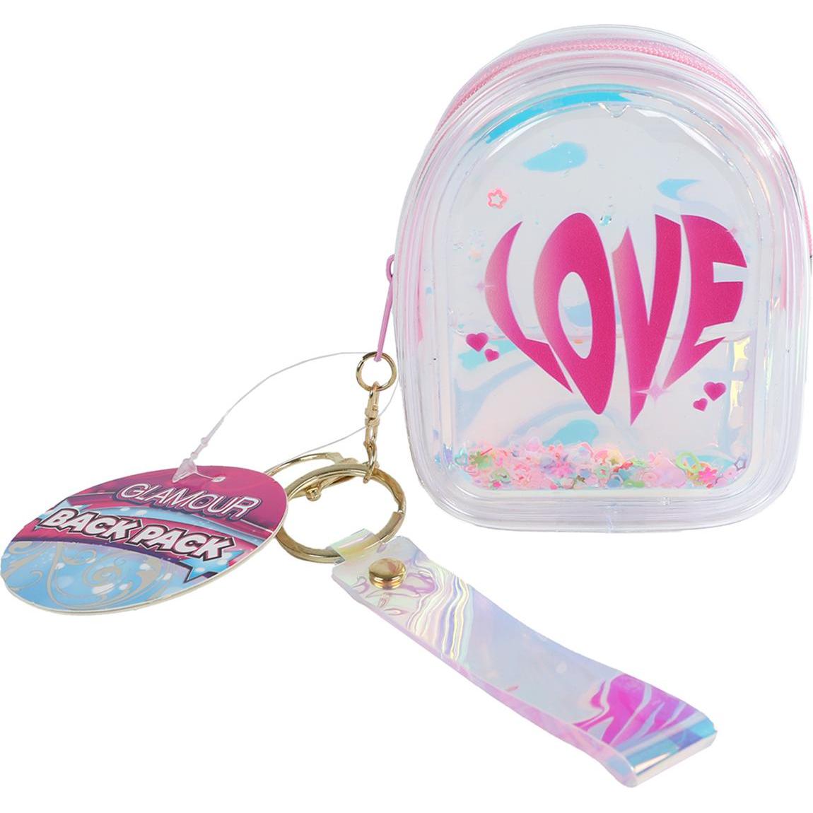 Bambine, Portachiavi, Glamour Holografischer Rucksack, Multicolore