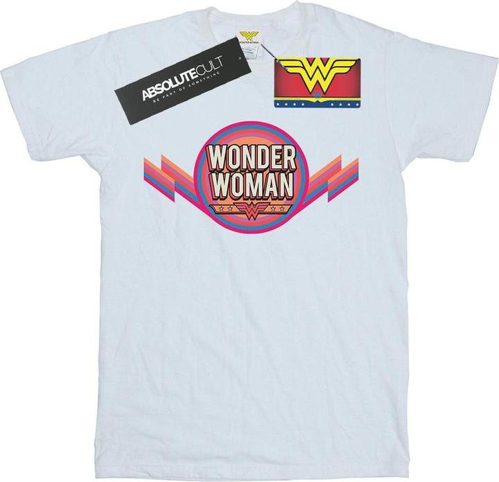 Actual product image Mens Wonder Woman Rainbow Logo T-Shirt (L)