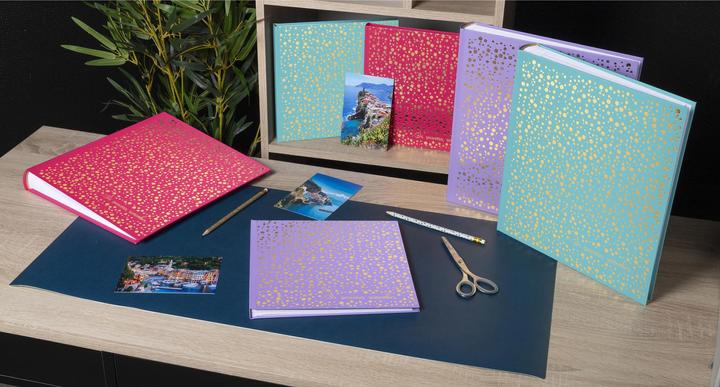 Produktbild Exacompta Fotoalbum Plum, 250 x 250 mm, himbeere / gold (25 x 25 cm)