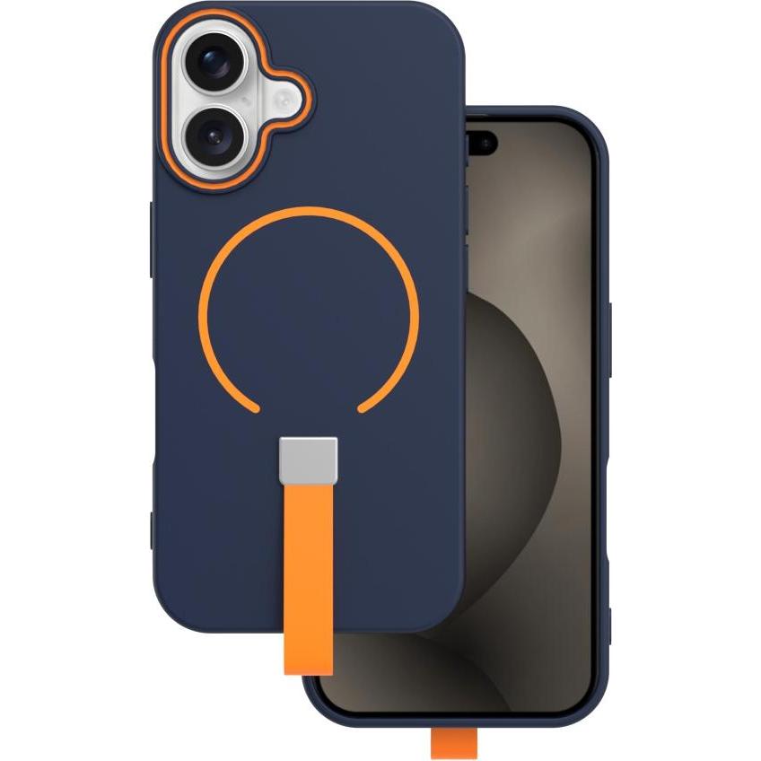 OEM Loop Thin Mag case for iPhone 17 Pro 6,3" dark blue (Apple iPhone 17 Pro), Cover smartphone, Blu