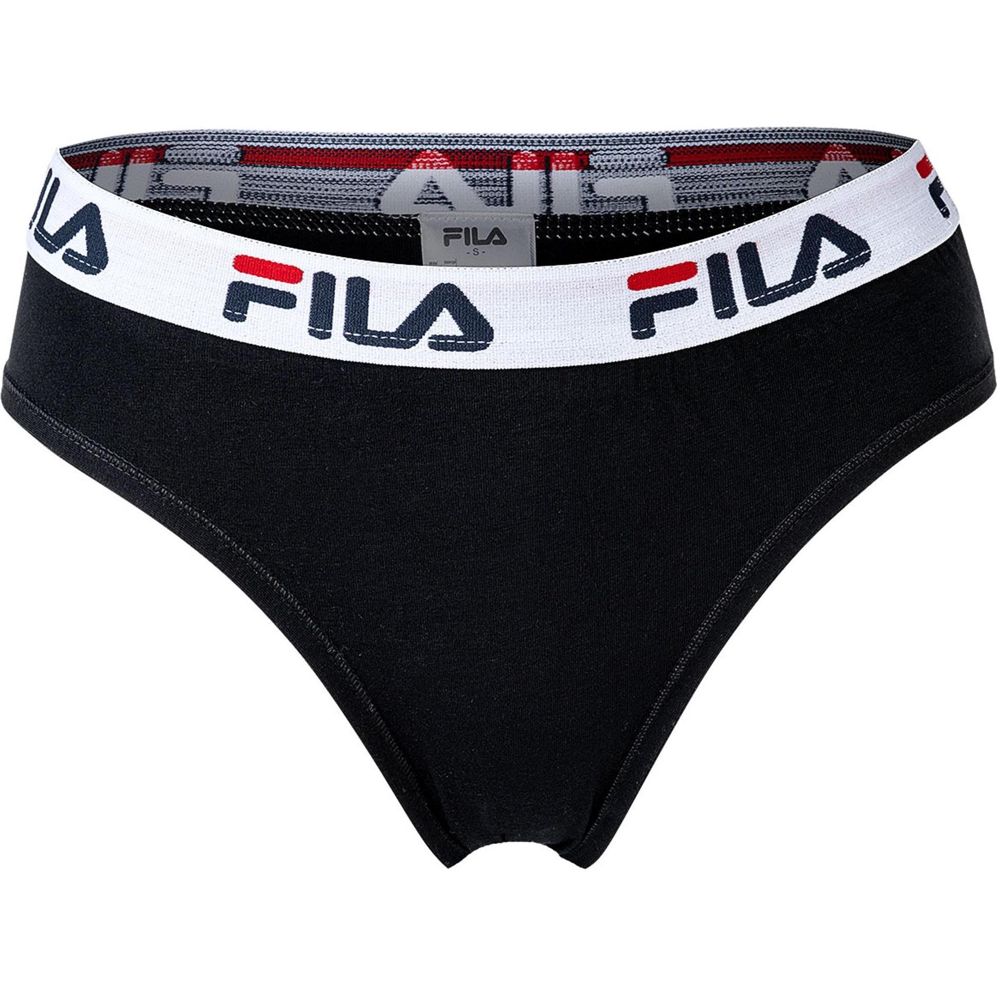 FILA, Damen, Unterhosen, Slip, Schwarz, (XS, Einzelpack)