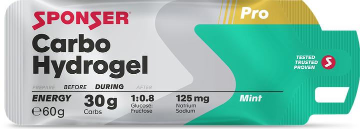 Actual product image Sponser Carbo Hydrogel (Mint, 1 pcs., 60 g)