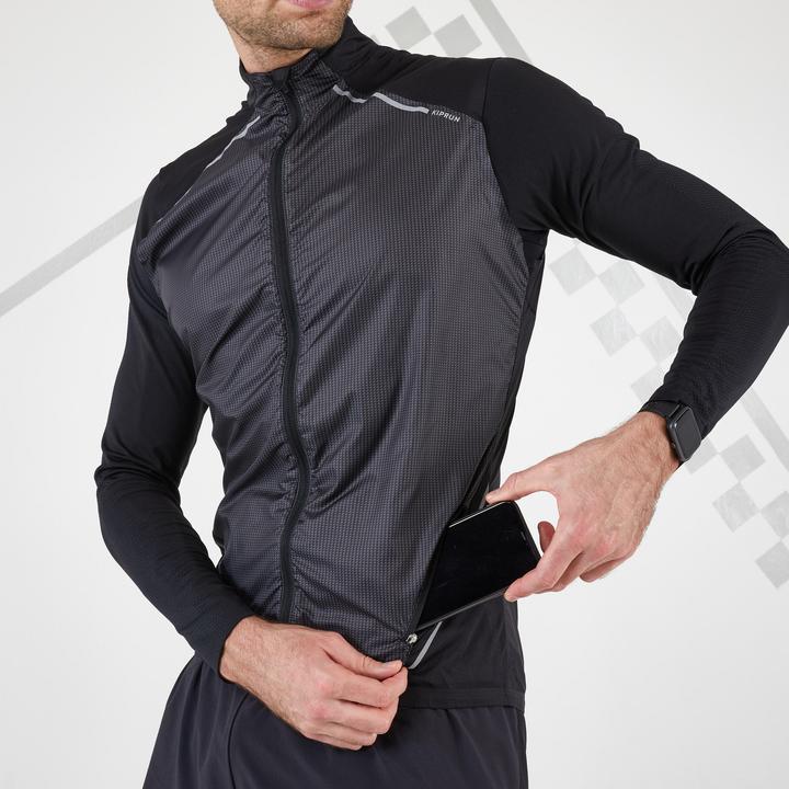 Image du produit Kiprun Gilet de course Light homme noir (XS)