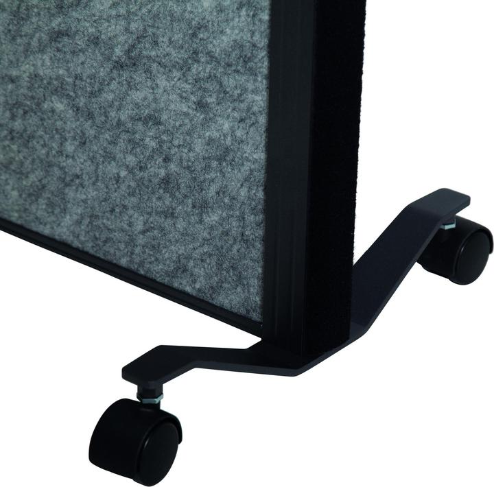 Immagine prodotto Maul Divisorio acustico MAULcocoon 9605189 grigio scuro, marrone 100,0 x 182,0 cm con rotelle (100 x 182 cm)