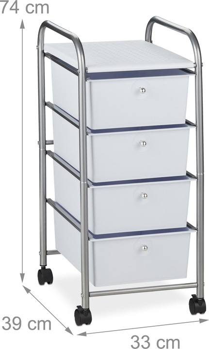 Produktbild Relaxdays Badrollwagen