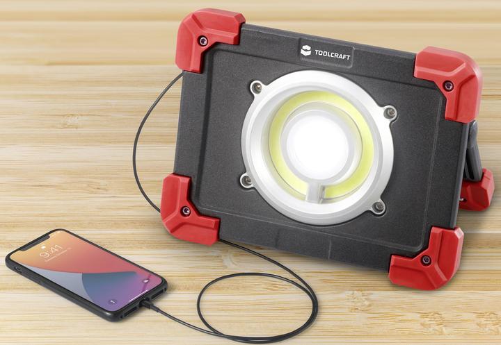 Produktbild Toolcraft Wiederaufladbare Arbeitsleuchte 20 W 2.50 Lumen (2500 lm)