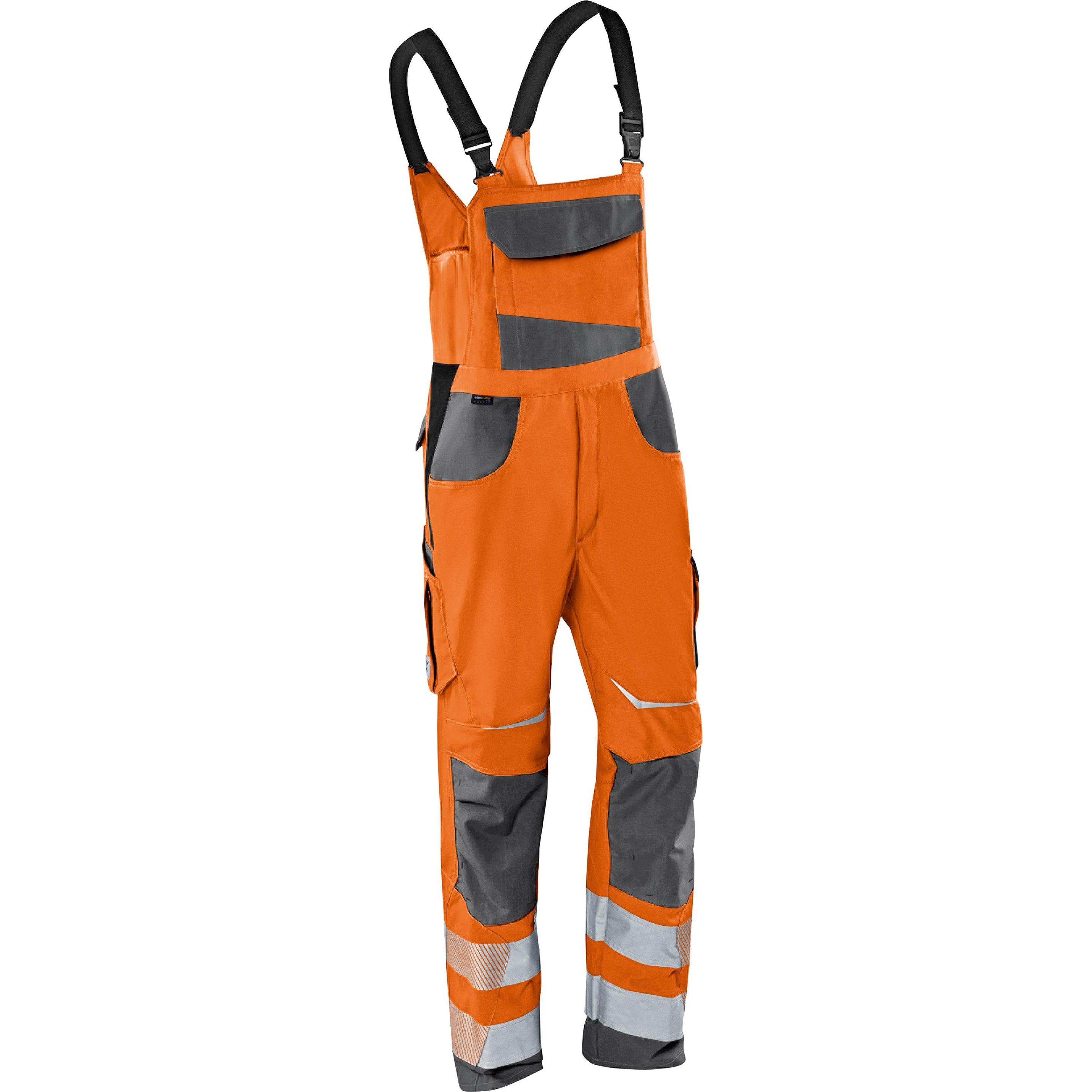 Kübler, Arbeitshose, Latzhose REFLECTIQ PSA 2 warnorange/anthrazit Form 3207 Grösse 27K (27)