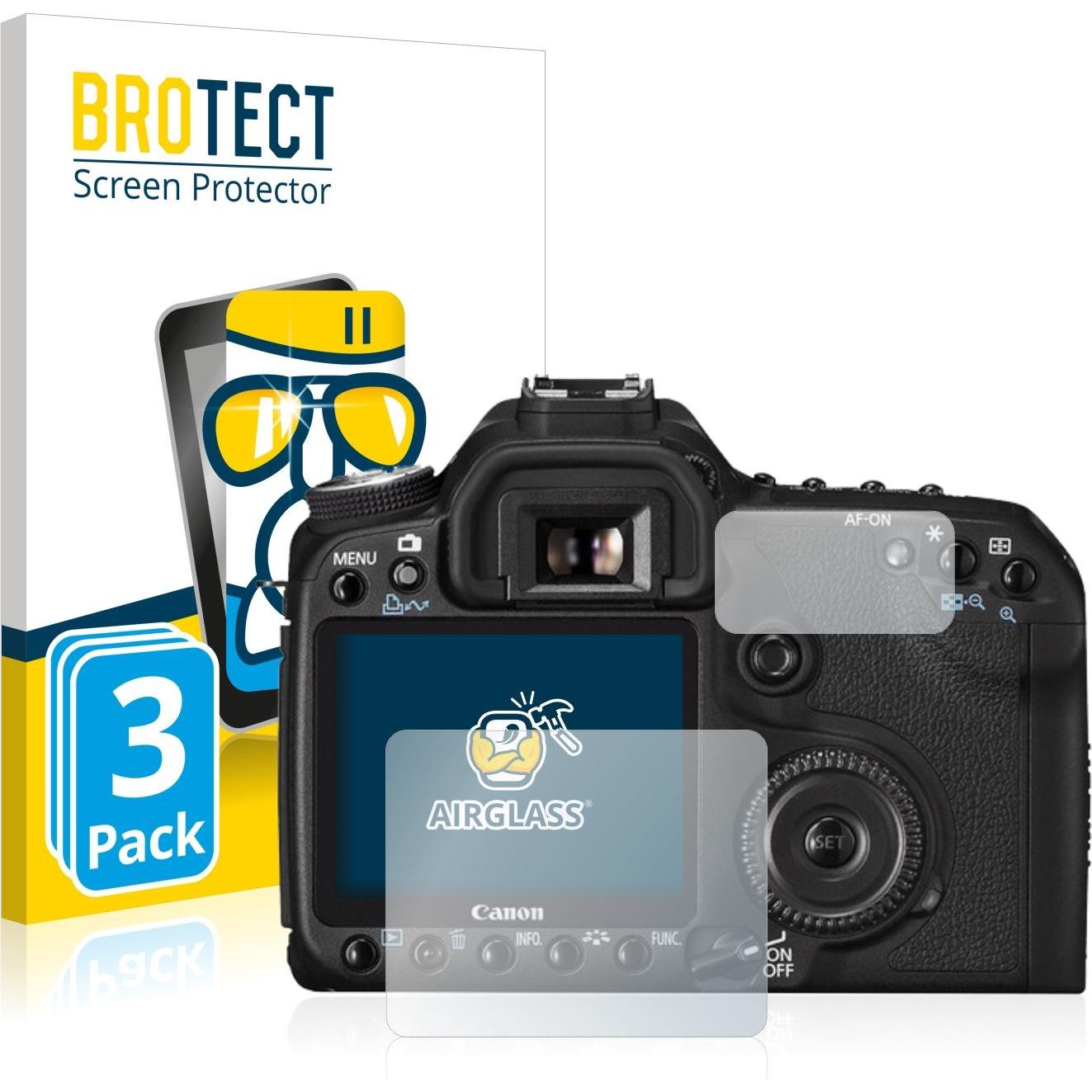 BROTECT AirGlass Panzerglasfolie (Displayschutz, EOS 50D), Kameraschutz