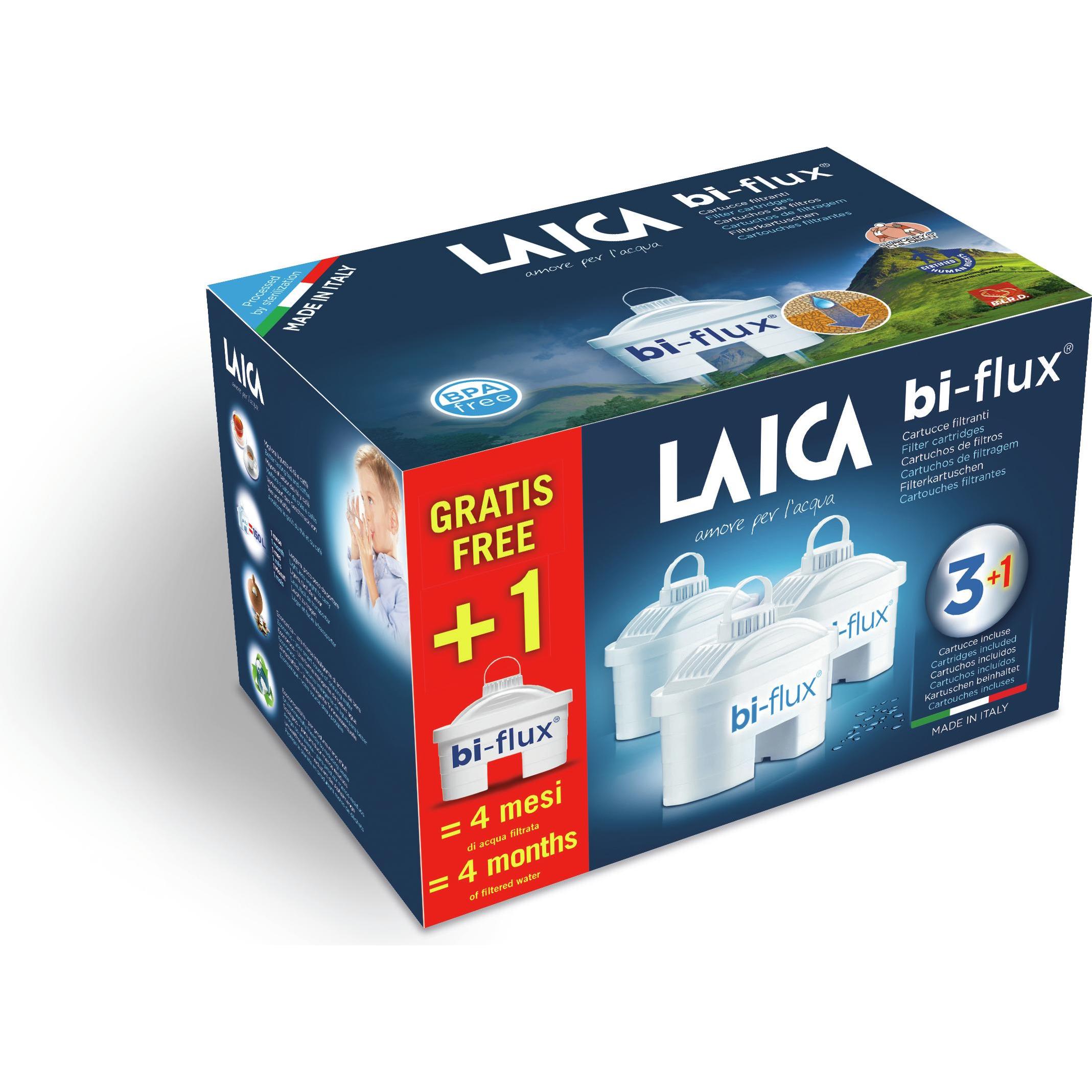 Laica Bi-Flux filter cartridge 4 pcs., Wasserfilter