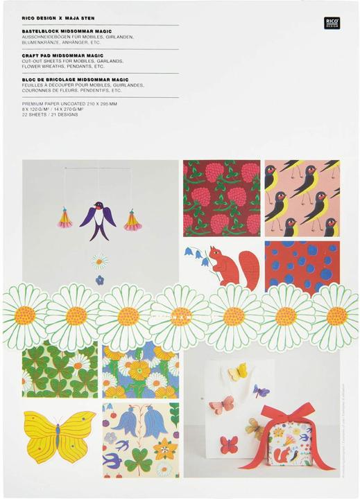 Rico Design Bastelpapierblock Midsommar Magi.302298