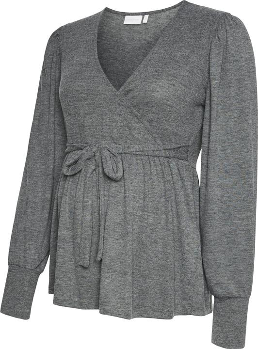 Mamalicious Normal geschnitten V-Ausschnitt Top Bluse (M)