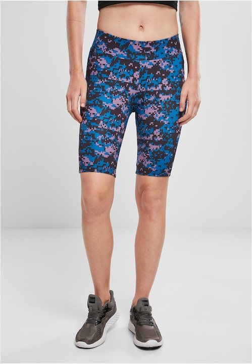 Urban Classics Ladies High Waist Camo Tech Cycle Shorts (4XL)
