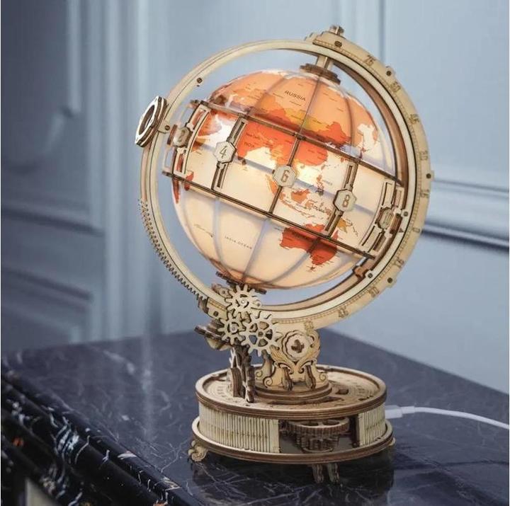 Image du produit Rokr Luminous Globe - Kit de construction en bois 3D