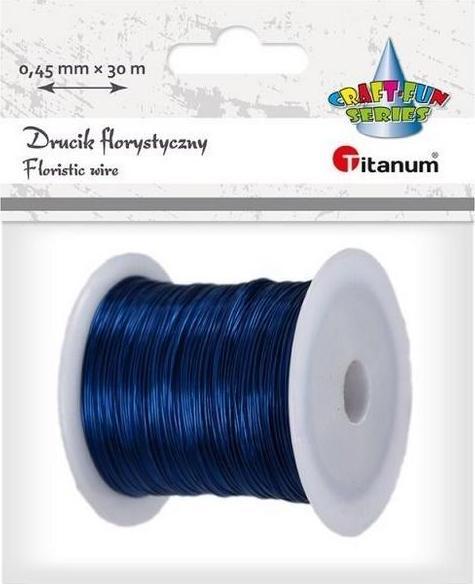 Actual product image Titanum Floral wire 0.45 mm x 30 m, navy blue (30 m)