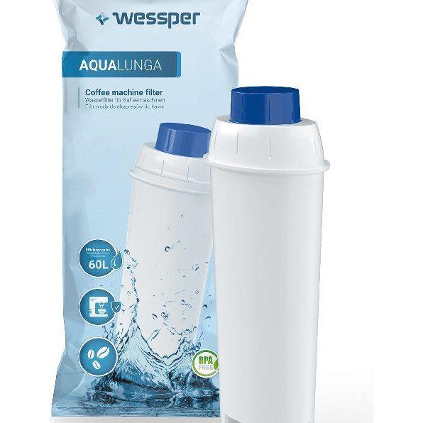 Wessper AquaLunga - filtro per acqua per macchine da caffè DeLonghi, Filtro acqua