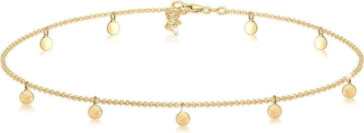 Elli Choker mit Plättchen Matt Look (Sterling Silber, 36 cm)