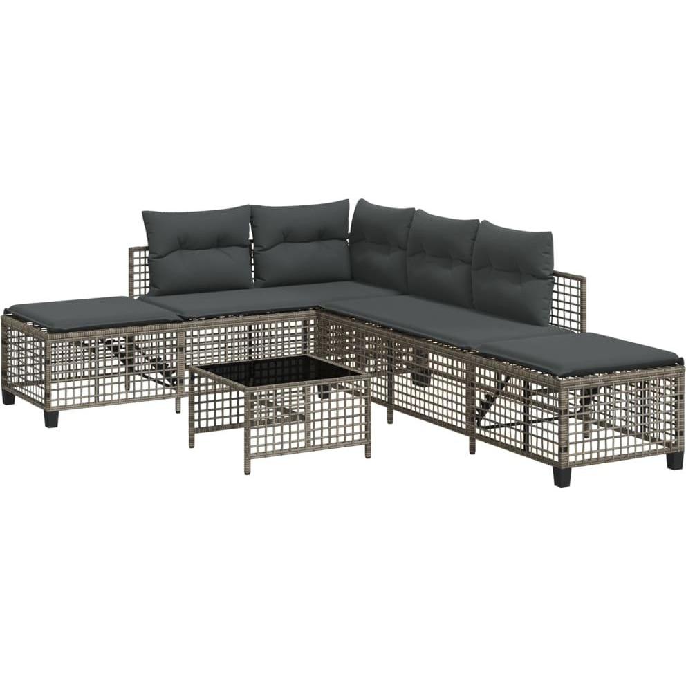 VidaXL, Gartenlounge, 10-tlg. Garten-Lounge-Set mit Kissen
