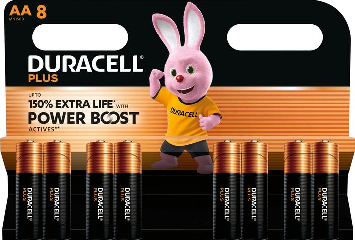 Duracell Plus (8 Stk., AA, 2700 mAh)