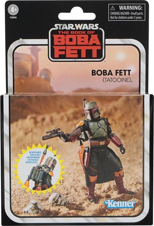 Produktbild Hasbro The Vintage Collection Boba Fett (Tatooine), Luxus-Action-Figur (9,5 cm) zu Star Wars: The
