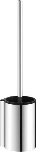 Image du produit Keuco Ensemble brosse WC Plan avec insert plastique noir 14972170200 aluminium argent anodisé/