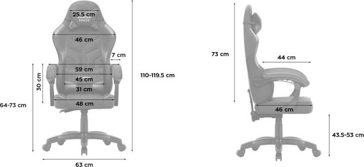 Produktbild Huzaro Force 2.7 Black Carbon Gaming-Stuhl schwarz