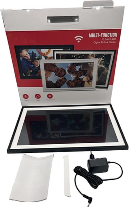 Produktbild Benel Frameo Digitaler Fotorahmen GW-P156 Schwarz 15.6 Inch (15.60", 1920 x 1080 Pixel)