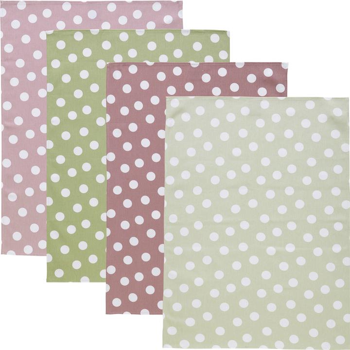 Actual product image Erwin Müller Tea towel "Dots" 4-pack (50 x 70 cm)