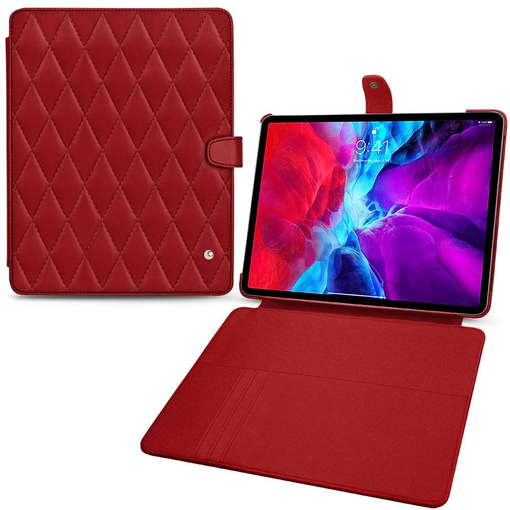 Noreve Lederschutzhülle Wallet (iPad Pro 12.9 2020 (4. Gen)), Tablet Hülle, Rot