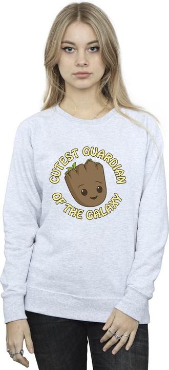 Actual product image Womens/Ladies I Am Groot Cutest Guardian Sweatshirt (XXL)
