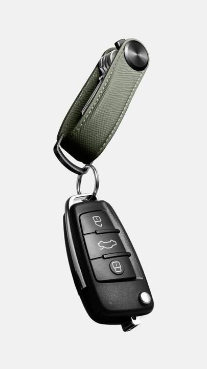 Actual product image Orbitkey Key Organiser Pro Leather olive