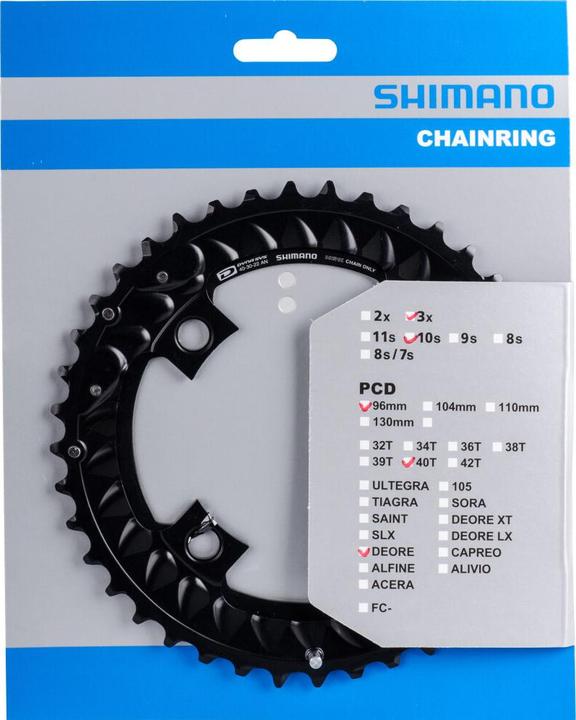 Produktbild Shimano Deore FC-M6000-3 Kettenblatt 10-fach AN (40)