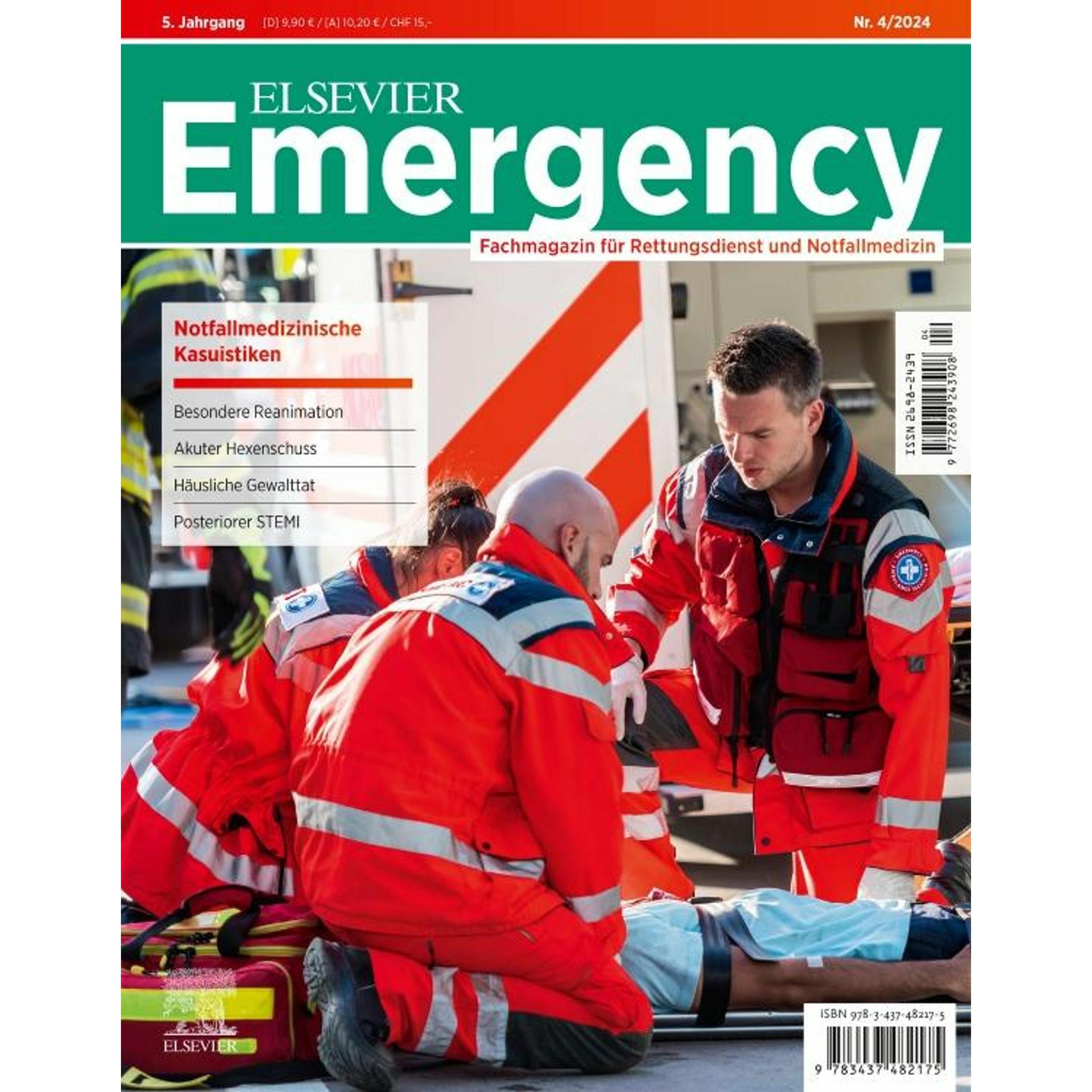 ELSEVIER Emergency. Notfallmedizinische, Zeitschriften Abo