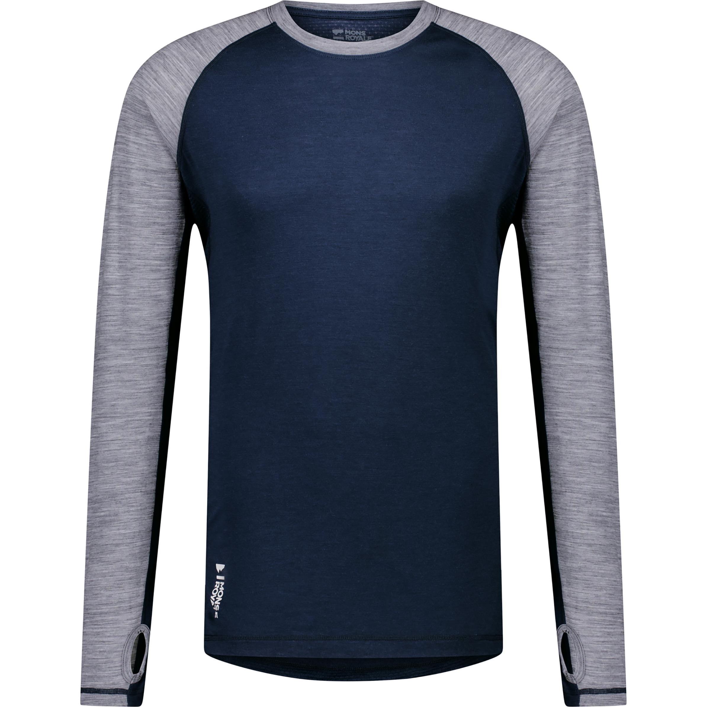Mons Royale, Herren, Funktionsshirt, Temple Tech L/S (M), Blau, M