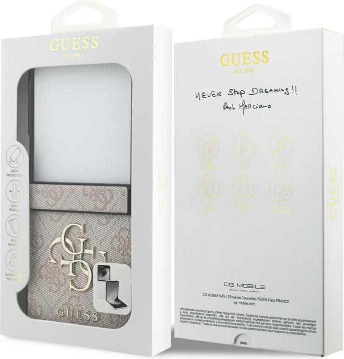 Immagine prodotto Guess Leather 4G Metal Logo (Samsung Galaxy Z Flip7)