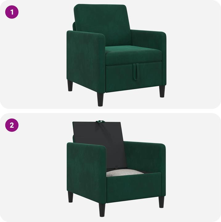Actual product image vidaXL Sofa mit Stauraum