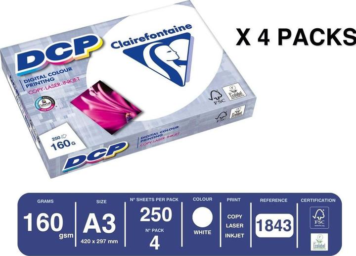 Actual product image Clairefontaine Dcp (A3, 250 Sheets, 160 g/m²)