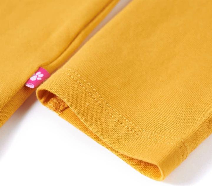 Immagine prodotto vidaXL Camicia da bambino a maniche lunghe ocra 116, materiale: 95% cotone. 5 (116)