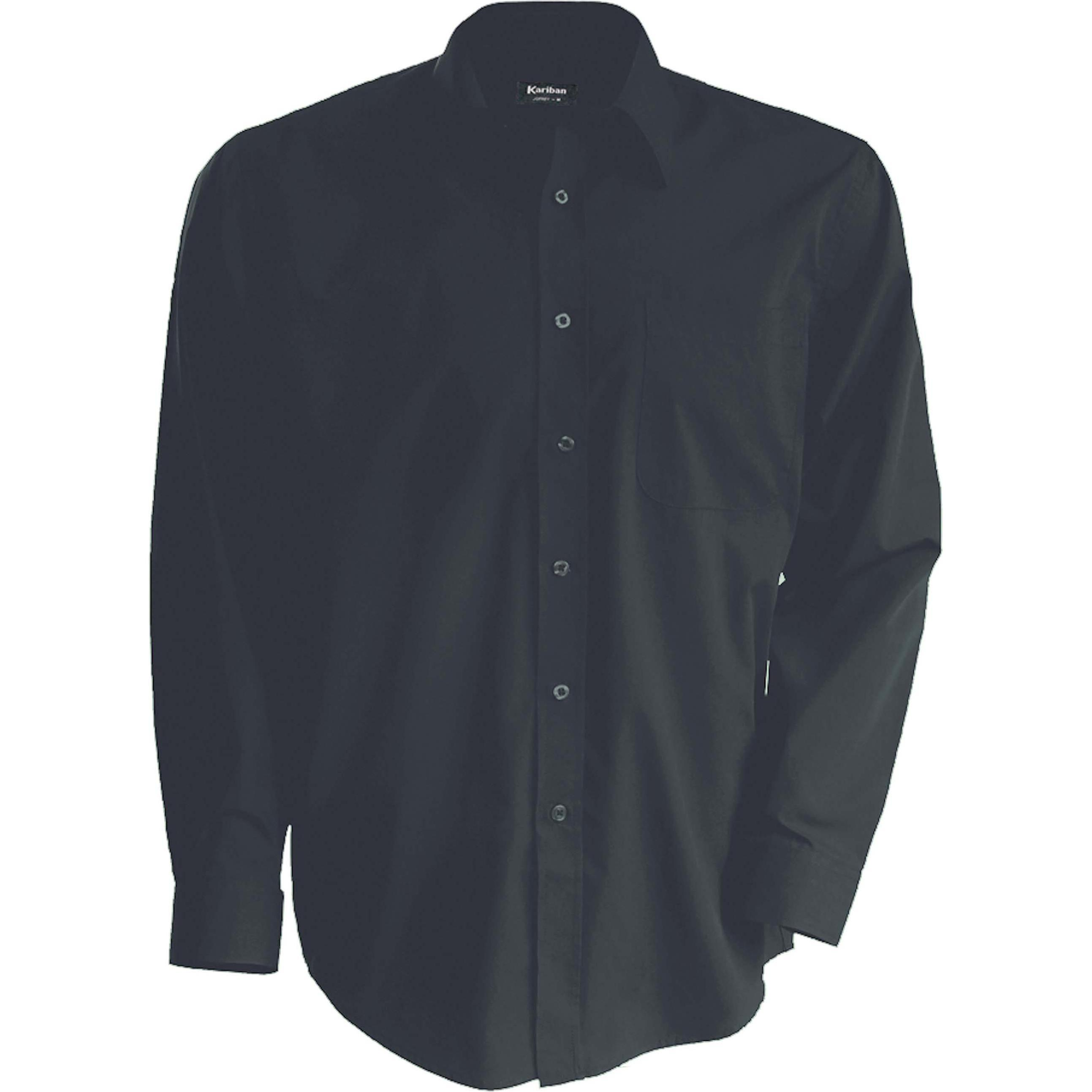 Thumbnail - Kariban, Herren, Hemd, sans repassage, Grau, (3XL)