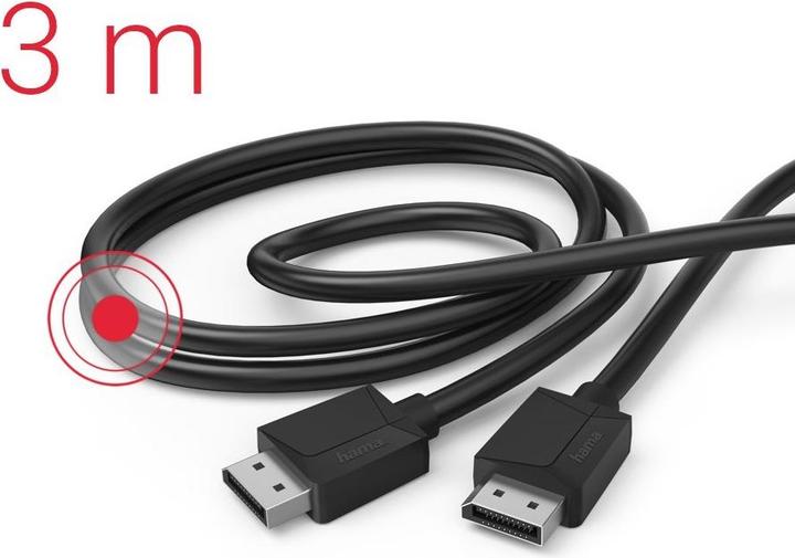 Image du produit Hama DisplayPort – DisplayPort (3 m)