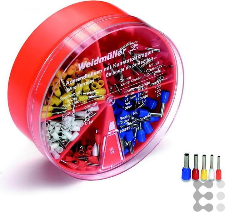 Actual product image Weidmüller German colour code kit,0.5-2.5sq.mm wire