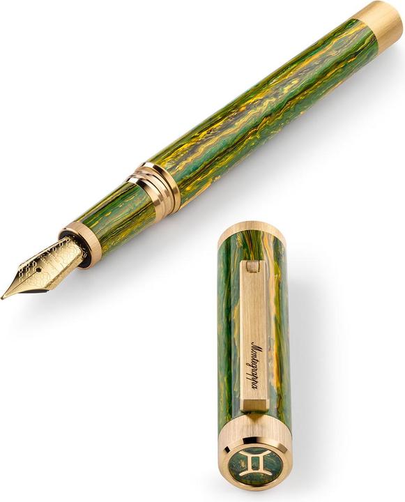 Immagine prodotto Montegrappa Iszez3iy g7 mg Stilografica, Zero Zodiaco Gemelli, Oro, Pennino Acciaio M (Oro)