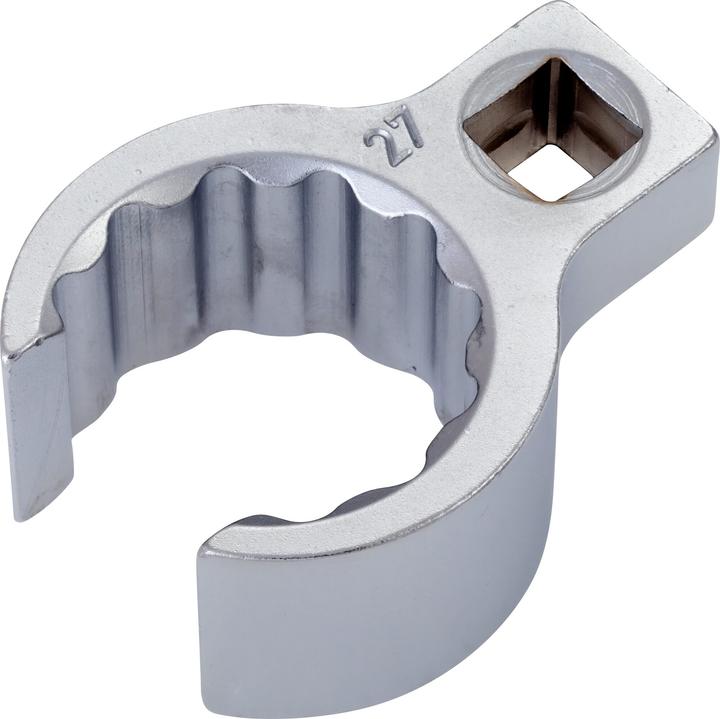 Actual product image HAZET Ring spanner, double hexagon, open 848Z-27 - Square hollow 10 mm (3/8 in.) - Outside (27 mm)