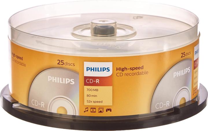 Immagine prodotto Philips 1x25 CD-R 80Min 700MB 52x SP (25 x)