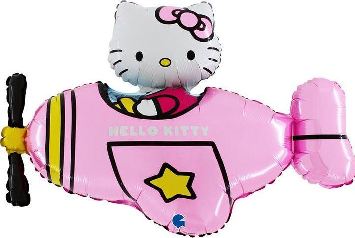 Image du produit Grabo Balloons Ballon XL Hello Kitty avion rose (1 x)